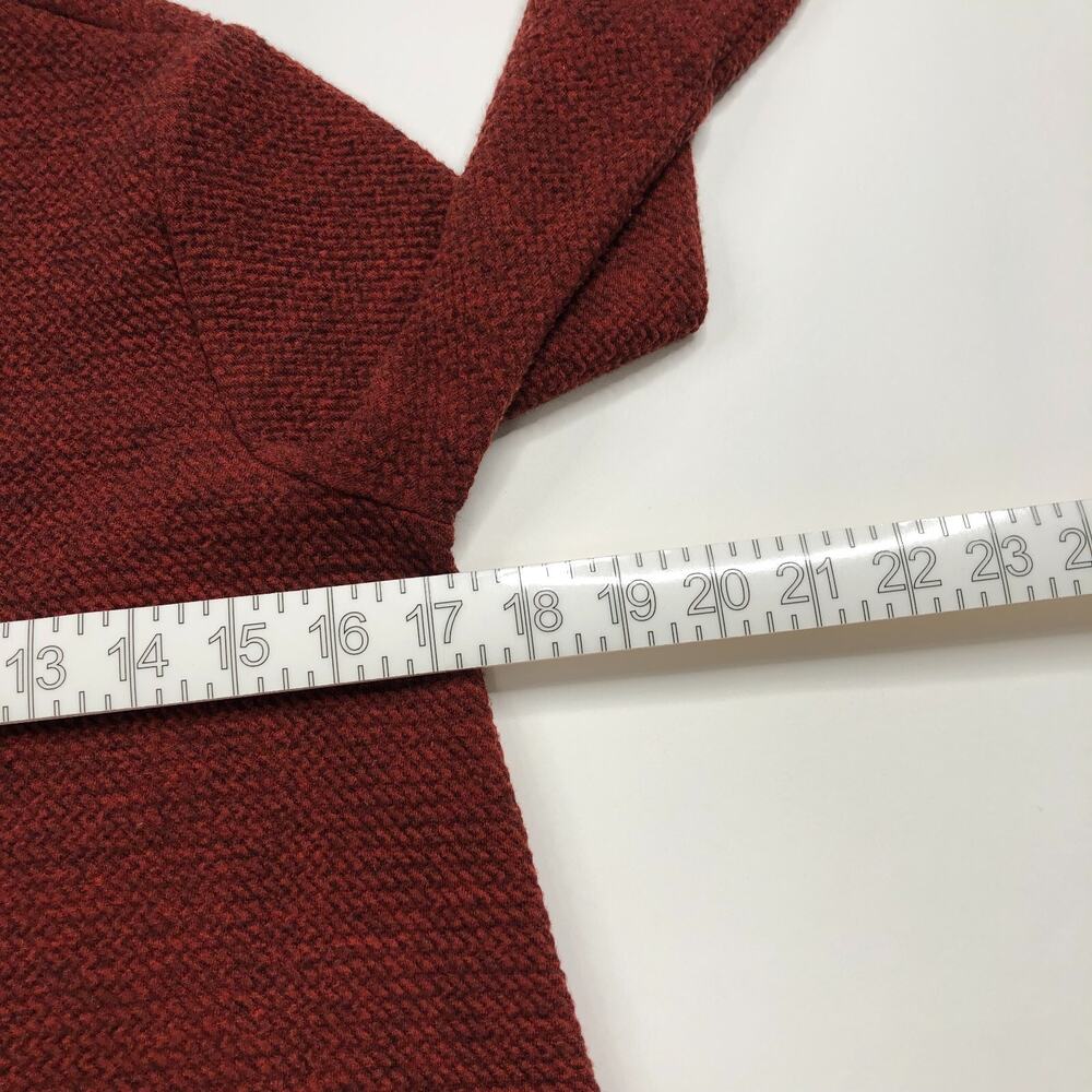 Everly Medium A-Line Mock Neck Women's Pullover Sweater Burnt Orange MINT - Picture 6 of 13